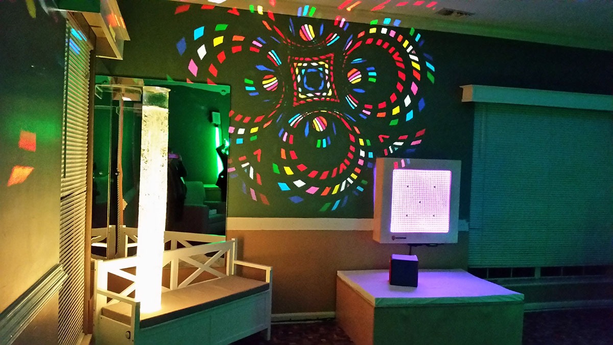 A unique and resident taoilored room designed to help calm anxiety that often comes with memory loss.